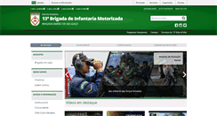 Desktop Screenshot of 13bdainfmtz.eb.mil.br