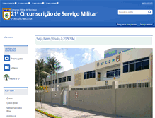 Tablet Screenshot of 21csm.eb.mil.br