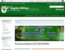 Tablet Screenshot of 8rm.eb.mil.br