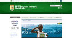 Desktop Screenshot of 14bimtz.eb.mil.br