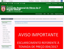 Tablet Screenshot of cro2.eb.mil.br
