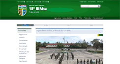 Desktop Screenshot of 15bimtz.eb.mil.br