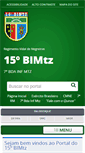 Mobile Screenshot of 15bimtz.eb.mil.br