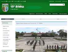 Tablet Screenshot of 15bimtz.eb.mil.br