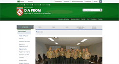 Desktop Screenshot of daprom.dgp.eb.mil.br