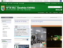 Tablet Screenshot of 16bimtz.eb.mil.br