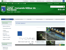 Tablet Screenshot of cmne.eb.mil.br