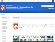 Tablet Screenshot of citex.eb.mil.br